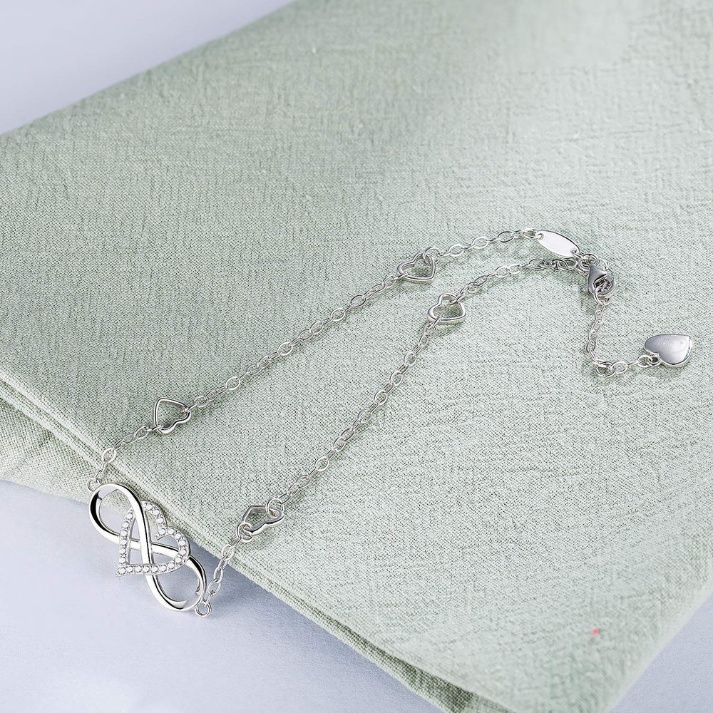 Unlimited love necklace for women - european and american minimalist heart-shaped choker necklace, cross-border direct supply, european and american minimalist style