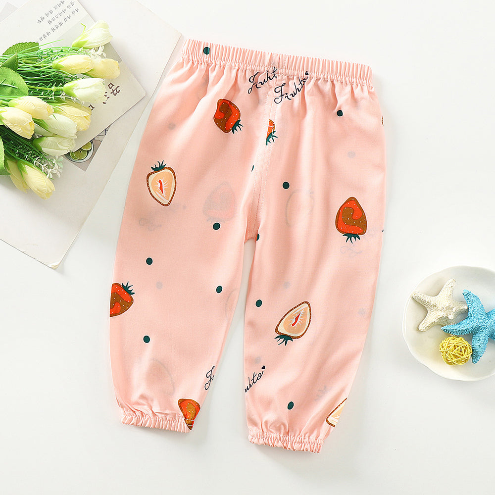 Kids' mosquito-proof pants: summer baby bloomers, toddler & child long pants, breathable air conditioning pants for boys & girls