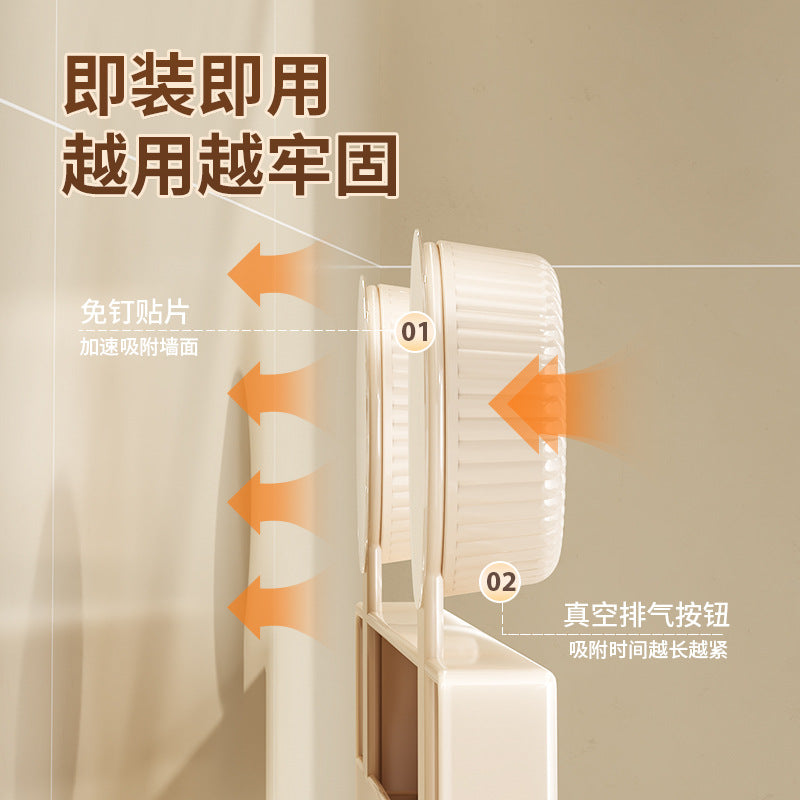 No-punching suction cup, kitchen hook, wall-mounted shelf, spatula rod hanger, wall-mounted household multi-functional storage