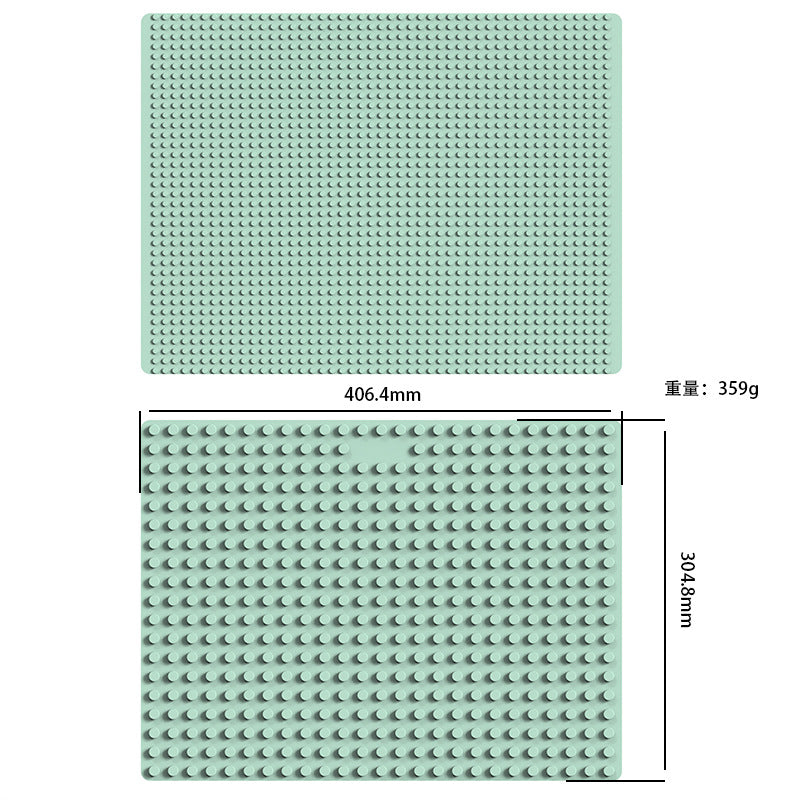 explosion square FDA silicone building block folding mat children's educational toys silicon building block mat