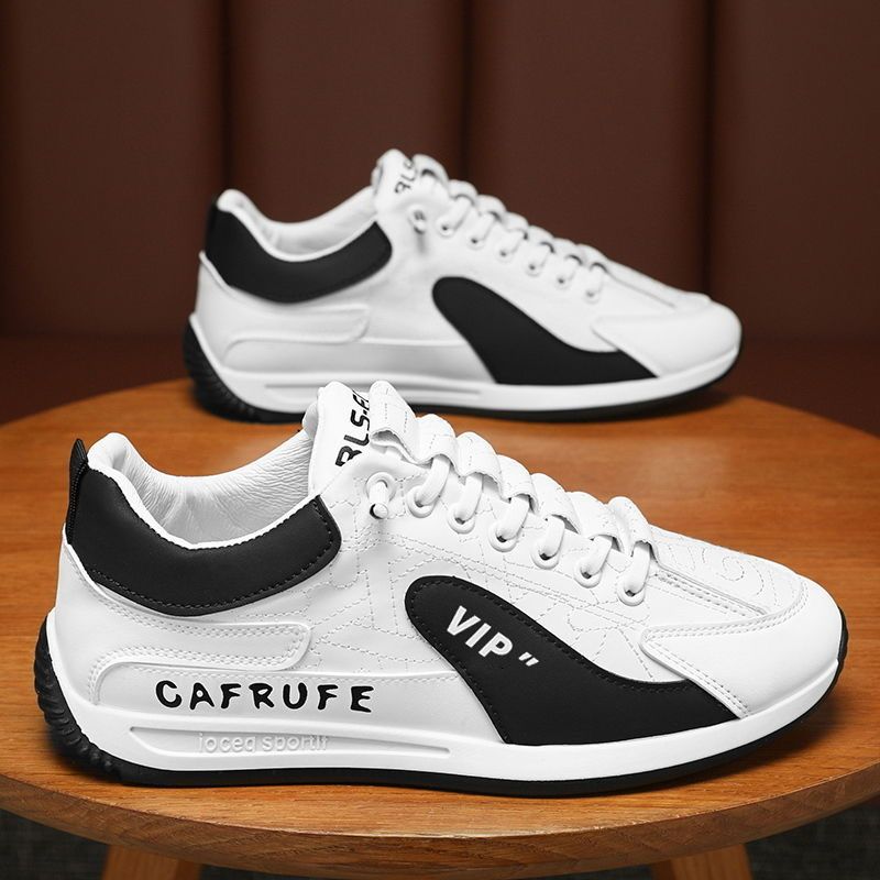 Men's agnes shoes 2025 spring new arrival versatile slip-on loafers men's trendy chunky sole athletic casual sneakers