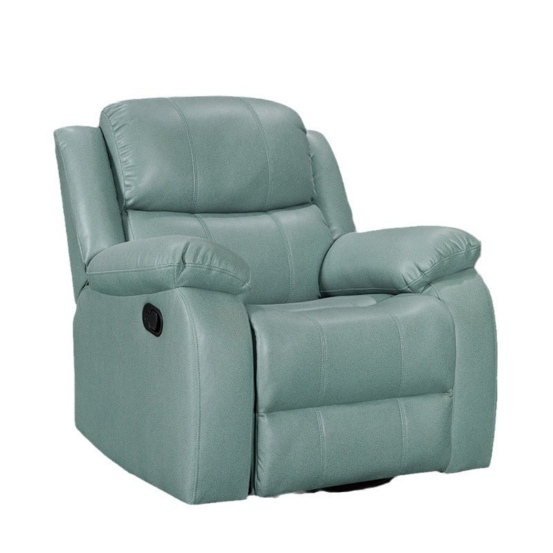 First-class space capsule small apartment genuine leather reclining massage bed electric multi-functional living room lazy sofa single chair