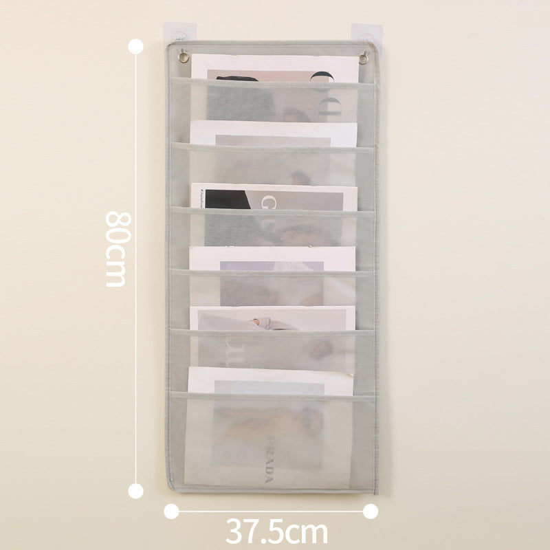 Office Stationery Magazine Storage Bag File Bag Classroom Student Books Hanging Book Bag Large Capacity Storage Hanging Bag