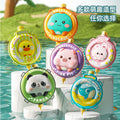 【customizable】kids' backpack water gun toy - cartoon outdoor pull-back beach water gun - night market stall item