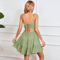 Spring/summer new arrivals: european and american style  women's sleeveless cami dress - strapless casual beach dress