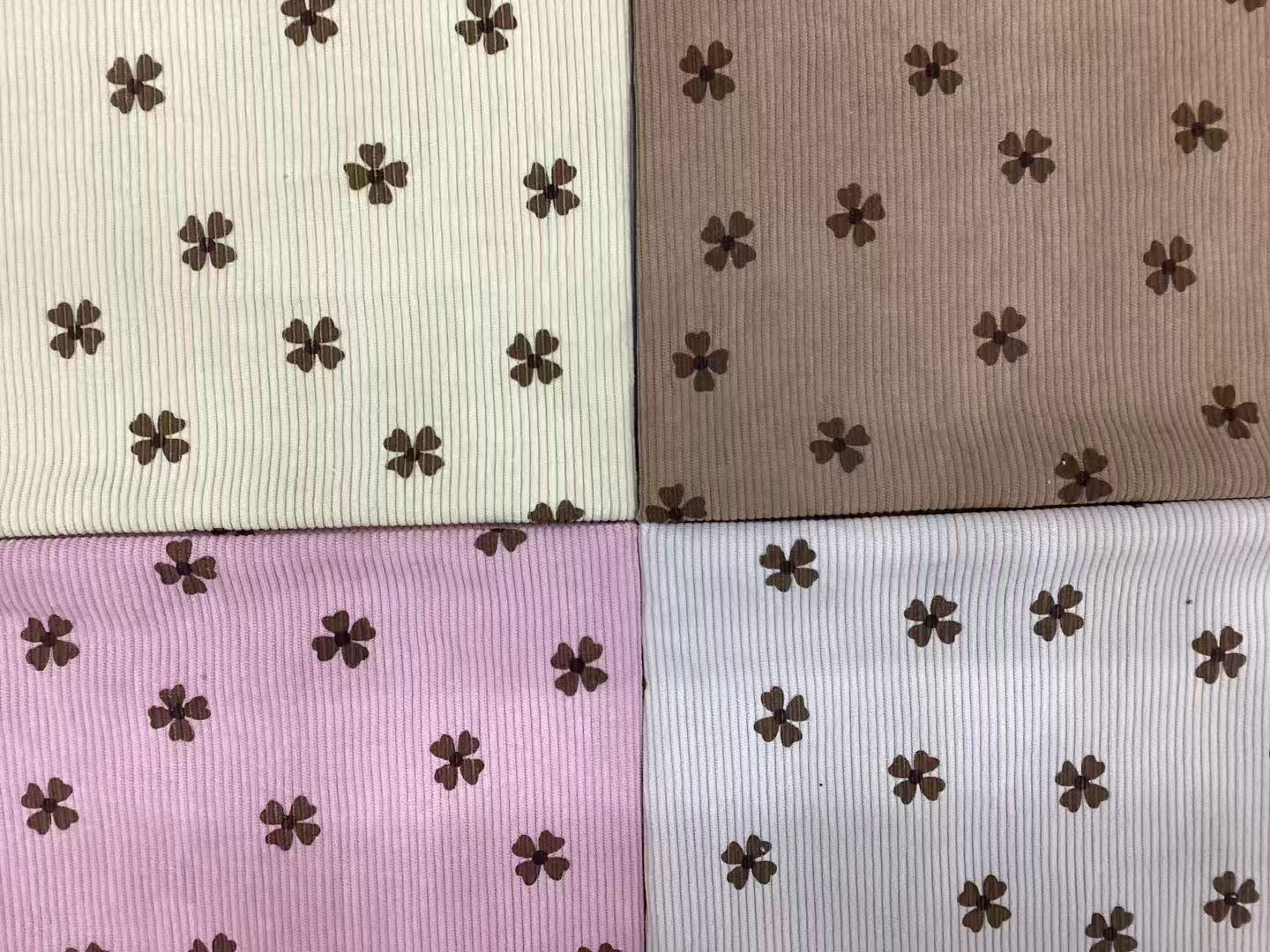 All-polyester 8 pits, 11 pits, 16 pits, printed corduroy fabric, clothing, luggage, sofa throw pillow, knitted corduroy fabric