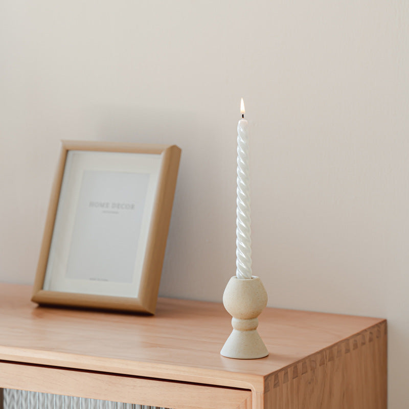 Nordic ins ceramic candle holder candle light dinner props romantic candle holder home dining table table decoration ornament