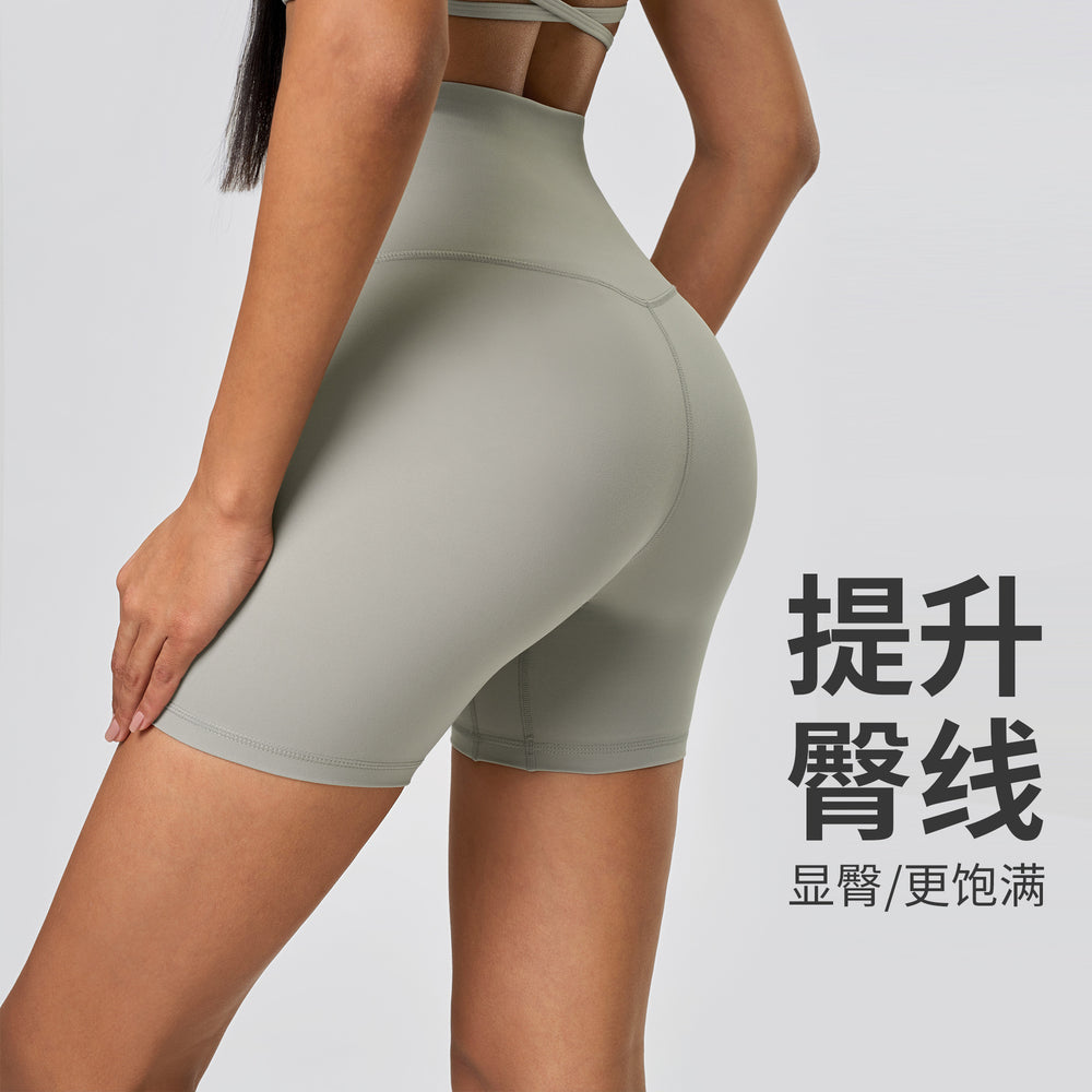 New arrival: seamless, barely-there yoga shorts - double-sided brushed, compression fit, workout & fitness capri leggings for women (model: dk067)