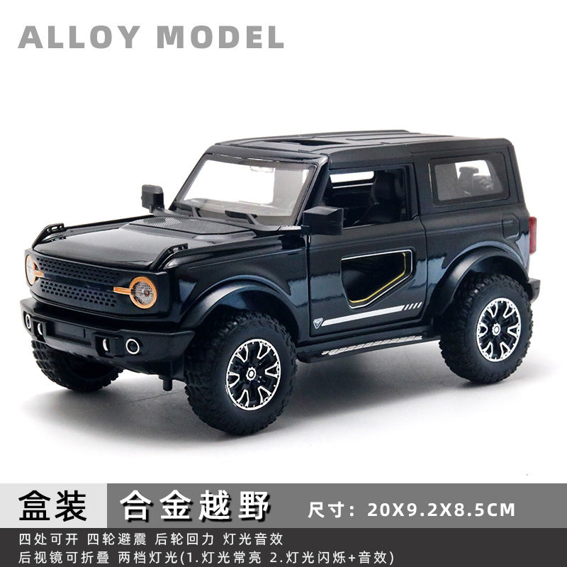 Large jeep wrangler alloy artificial 1:24 model bugatti lambo car kids toy men's gift ornaments