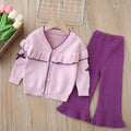 Girls' knitted cardigan and sweater set - new autumn/winter  collection