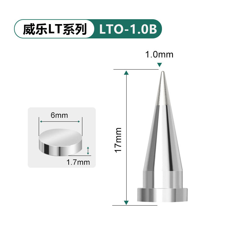 Applicable to Weller small Wilo soldering iron head LTKN tool head welding nozzle WSD81 welding table horseshoe bend fine tip maintenance