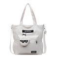 High-value, college-style, large-capacity tote bag - minimalist fashion storage bag, extra-large capacity casual shoulder bag