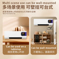 Wall-mounted space heater - compact, remote-controlled, energy-efficient, waterproof, and quiet electric heater for home, bedroom, and bathroom