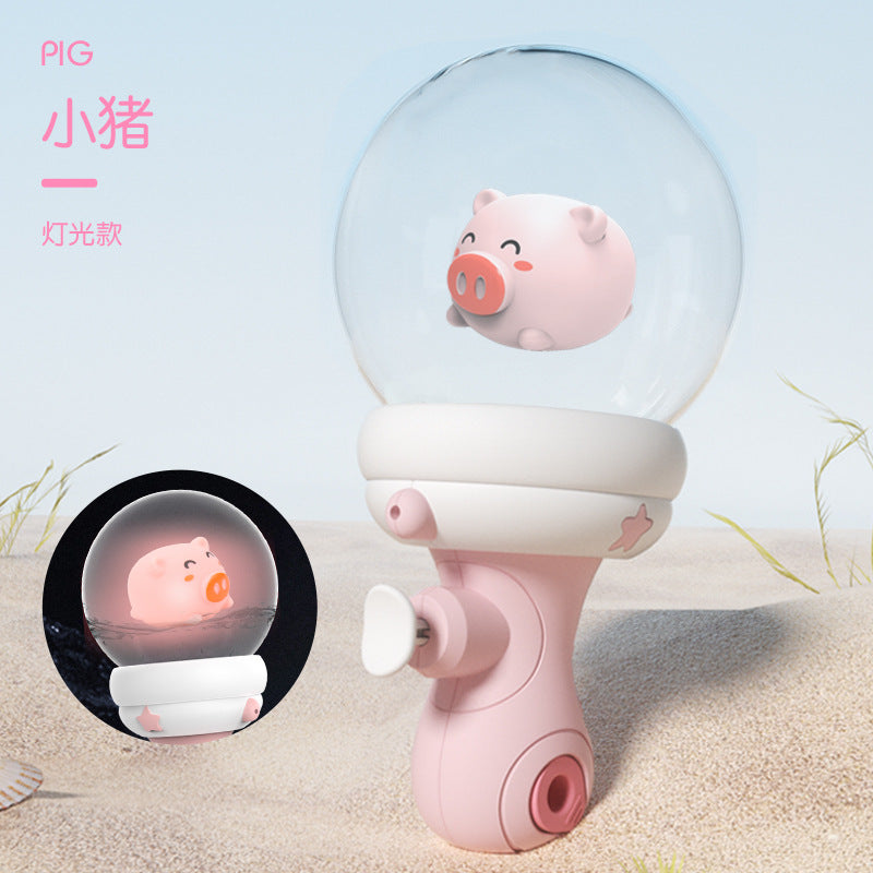 New tiktok-style cartoon water gun for kids - squirt, splash, and water fight fun! perfect for boys and girls, with lights and water features. ideal for street vendors and wholesale