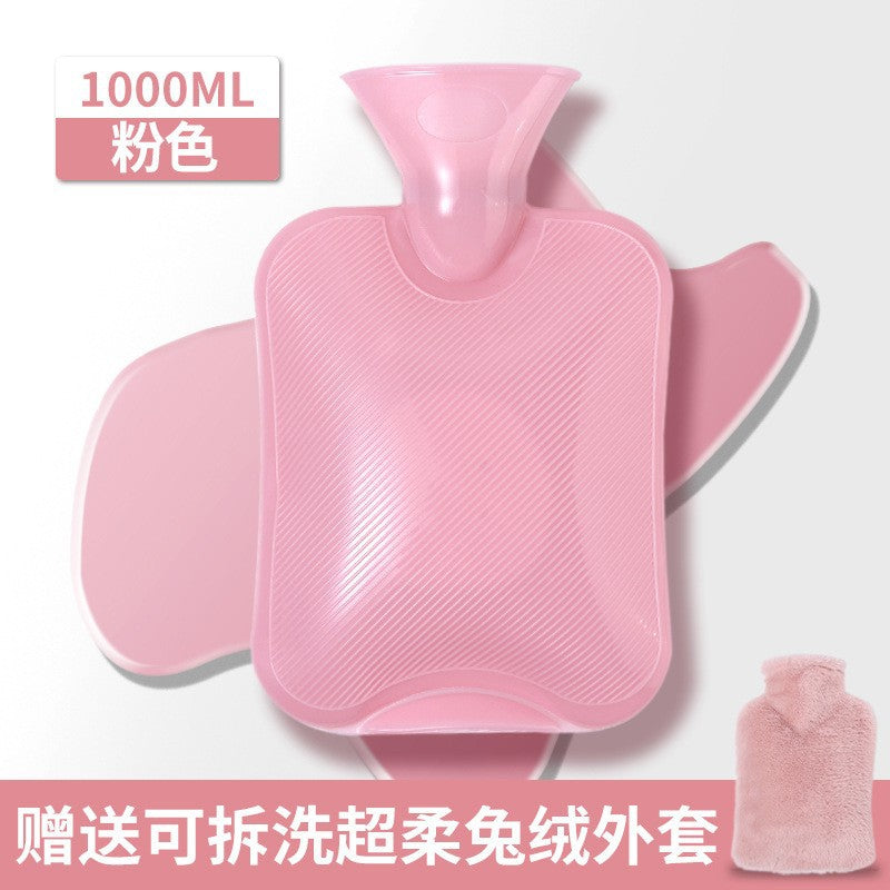 Long hot water heating water injection hand warmer for belly application explosion-proof creative cute stuffed girl warm quilt handy gadget