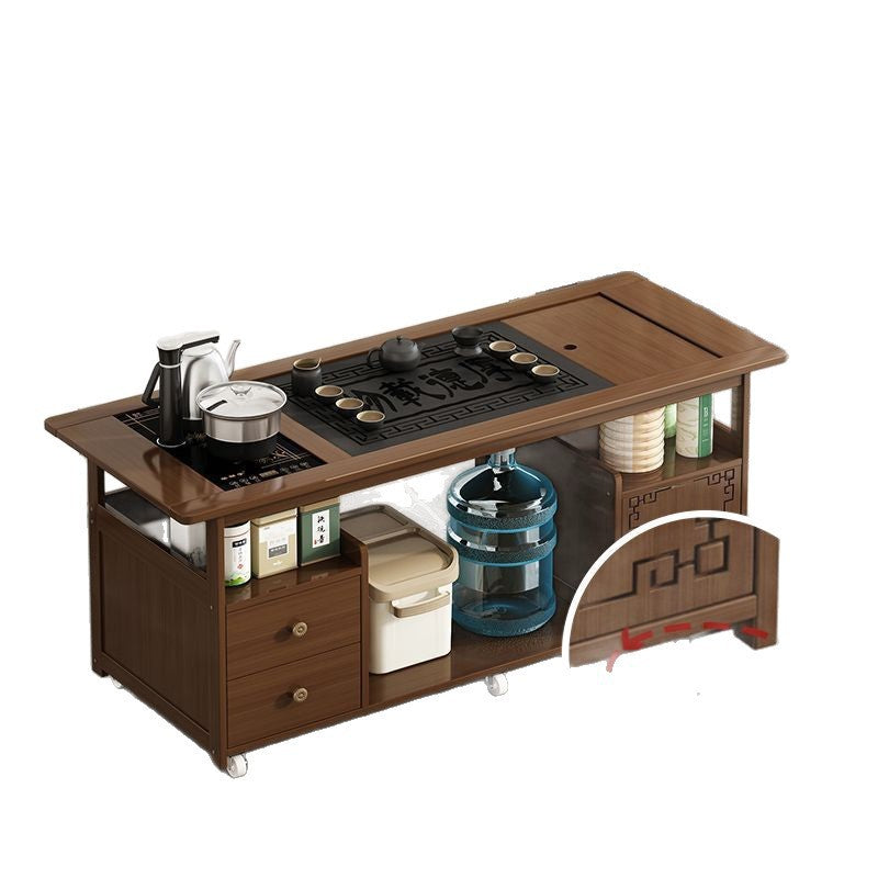Movable tea table balcony new arrival coffee table living room tea table small for home tea table all-in-one complete set of tea cabinets