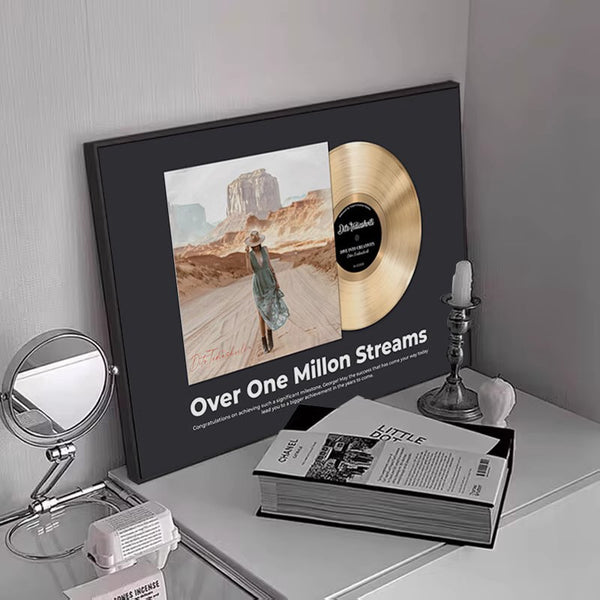 Vinyl record decorative painting CD clear bar restaurant meter box poster mural bookstore cafe disc piano room hanging painting