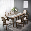 European dining table retro dining table and chair combination for home rectangular country american table solid wood french long table dining table