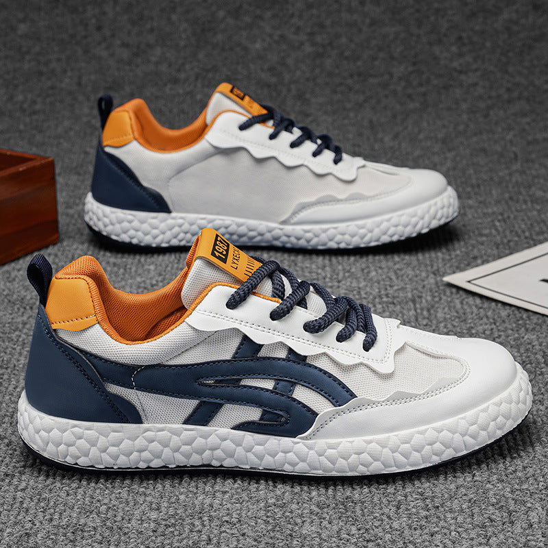 Summer men's shoes 2026 new casual shoes comfortable low-top soft sole lightweight mesh breathable argyle shoes fashion sneakers