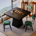 Second-hand style solid wood dining table square table round table tea table ash embossed small apartment normcore design dining table coffee table