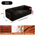 Retro fabric compression sofa small apartment living room chinese ancient style foldable double three-person dual-purpose modular lazy sofa bed