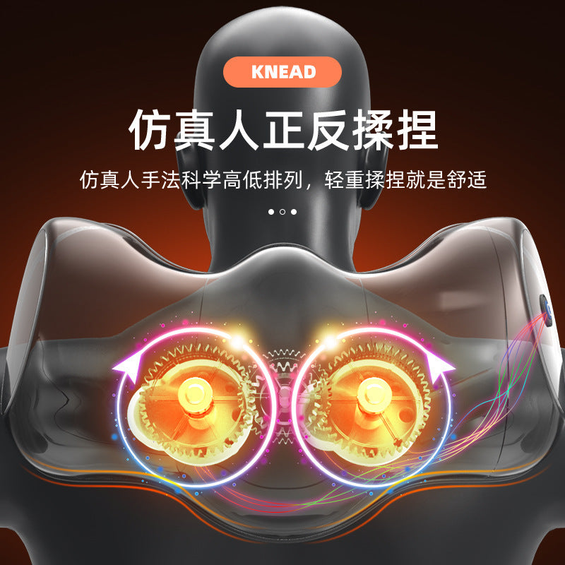Cervical spine massager neck back lumbar massage cushion kneading electric massage pillow for home massage pillow