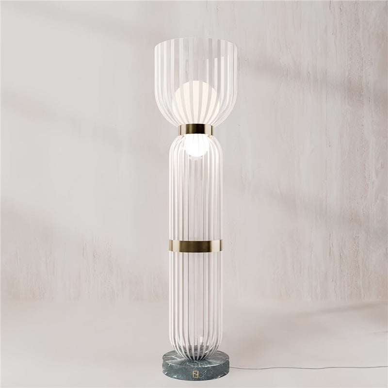 Italian fendi casa marble table lamp - designer style bedroom bedside lamp - living room high-end ambiance light