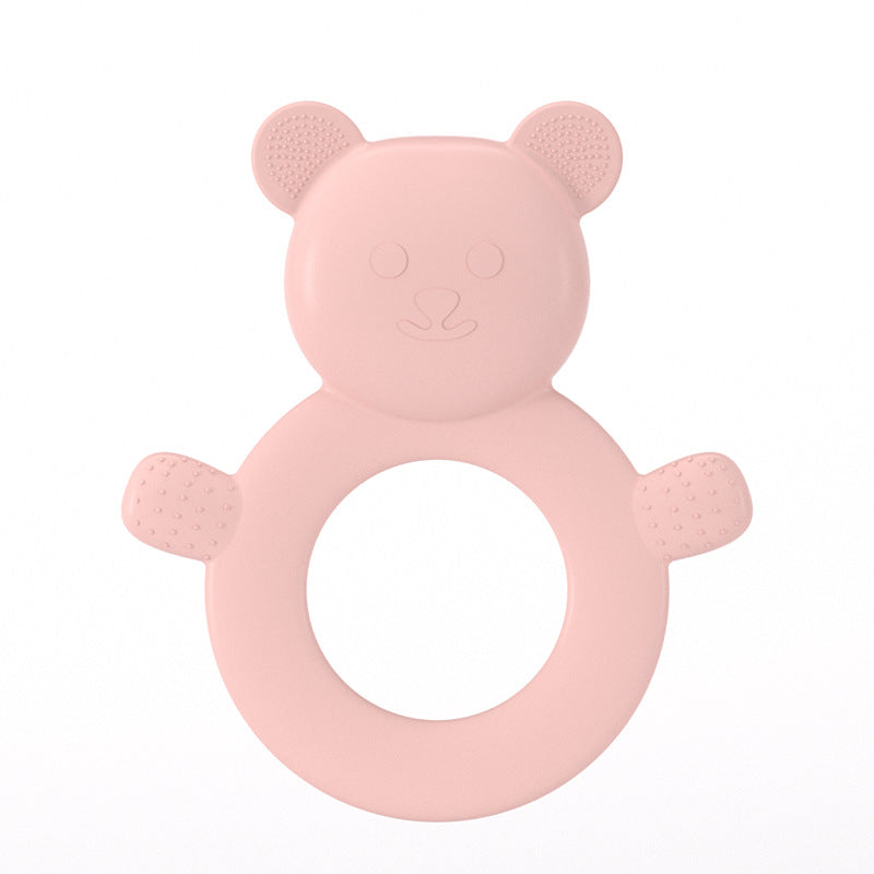 Baby silicone toothpaste children's tooth grinder baby teething period soothing toy anti-eating hand molar stick biting music