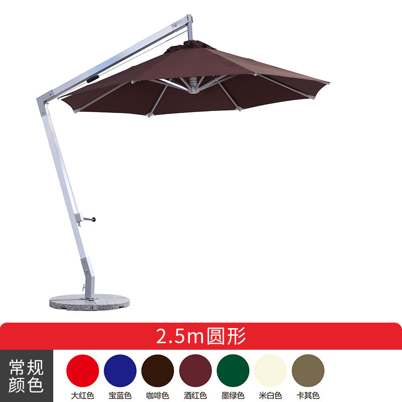 Export export model outdoor garden terrace hanging roman umbrella outdoor cafe parasol side column hanging umbrella