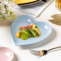 Creative heart-shaped ceramic dish - unique heart plate for snacks, jewelry, home use, cake, fruit, and heart-shaped desserts