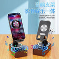 K18 cross-border new mobile phone stand rotating karaoke microphone live streaming bluetooth speaker wireless desktop speaker