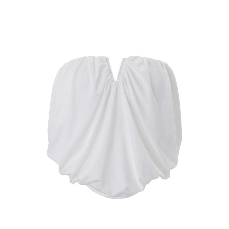 Amazon women's clothing  summer new arrivals: trendy & spicy solid color sleeveless asymmetrical cropped tank top