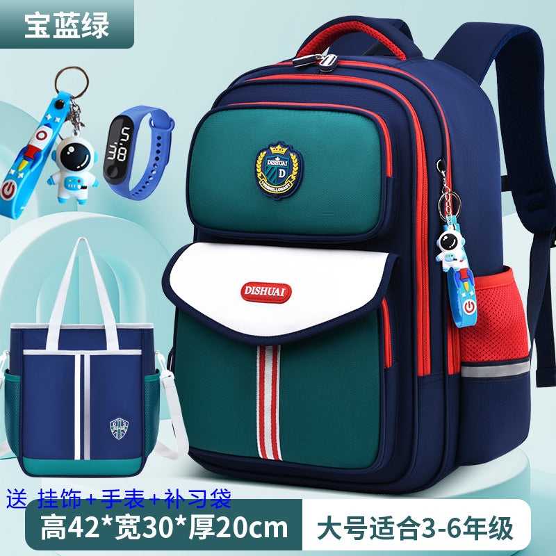 2026 new school backpack for elementary school students, grades 1-6, boys and girls, ultra-lightweight, load-reducing, and spine-protecting