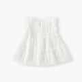 new girls' tank dress summer outfit baby girl princess dress stylish puffy flutter sleeve dress chiffon infant dress