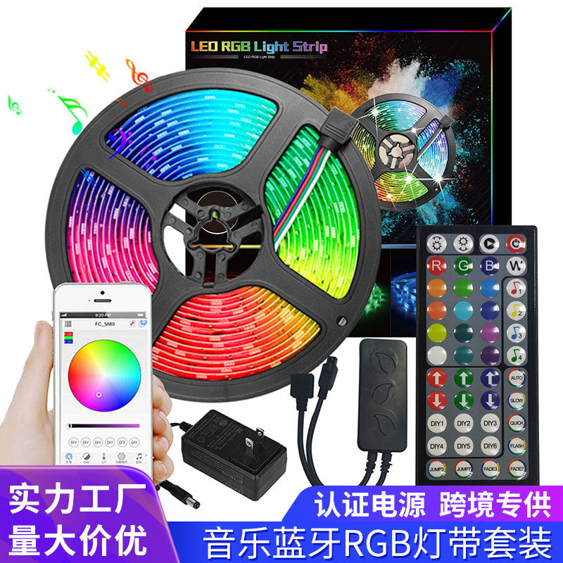 Cross-border smart bluetooth LED light strip bar indoor home living room lighting rgb light strip set LED soft light strip