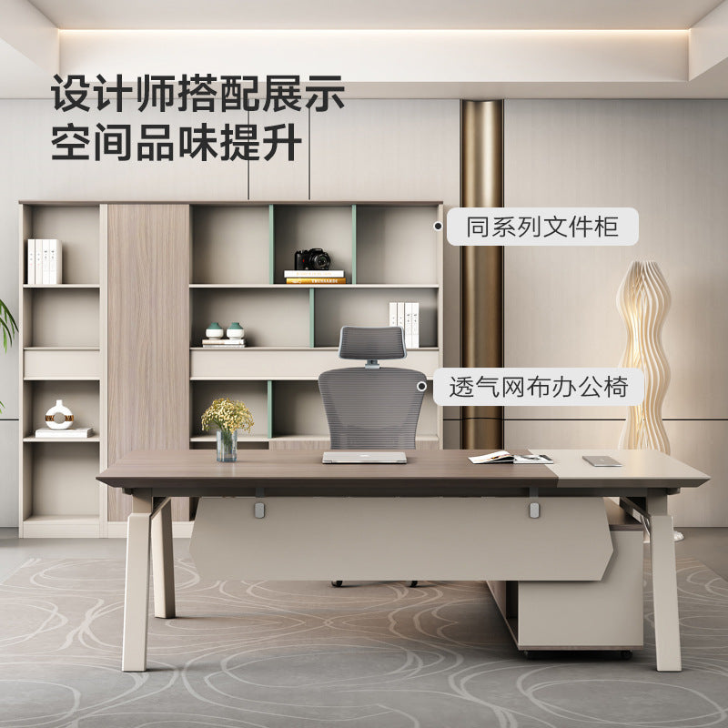 Modern minimalist executive desk manager office desk executive office table stylish boss desk office desk and chair set