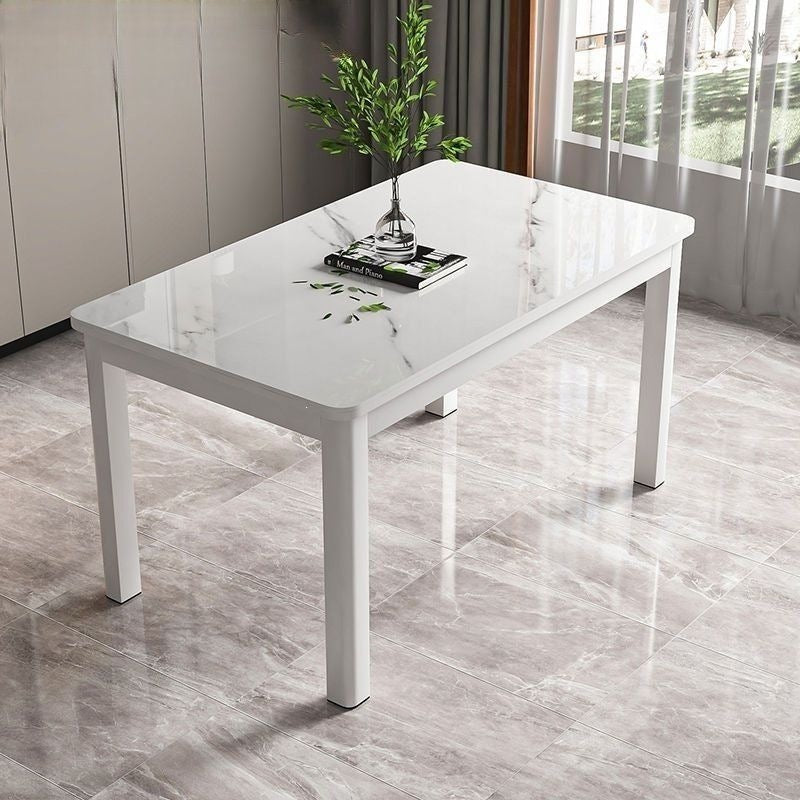 High-end for home dining table and chairs (tempered glass) casualall-in-one dining table restaurant kitchen fast food hot pot