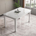 High-end for home dining table and chairs (tempered glass) casualall-in-one dining table restaurant kitchen fast food hot pot