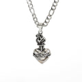 Wholesale retro punk cross necklace - european & american cross-border dark aesthetic skull heart pendant - halloween accessories for women