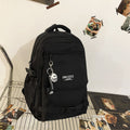 Japanese style backpack men's college student school bag lightweight outing hiking travel backpack women's easiest for match large capacity computer bag