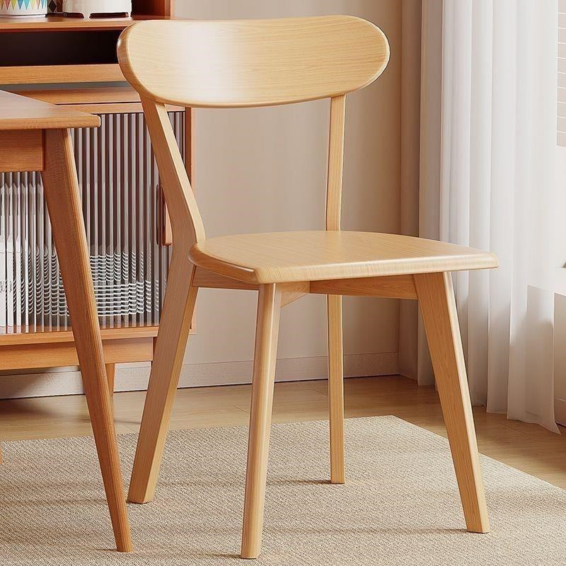 Solid wood dining chair - minimalist modern style - dining table and chair set - solid wood chair - simple home stool - dining backrest chair - louis style