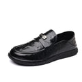 Men's genuine leather shoes - new trendy fashion business dress shoes - summer slip-on loafers - casual leather shoes