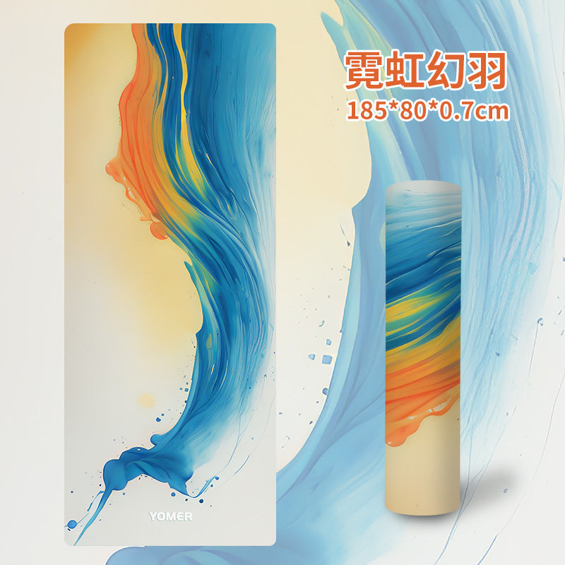 2024 new high-value yoga mat - non-slip, women's, extra wide 80cm, fitness shock absorption, thickened, soundproof yoga mat - tpe