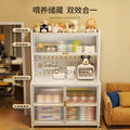 Kitchen baby feeding station organizer cabinet, baby supplies storage rack, freestanding multi-tier large capacity storage cabinet