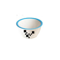 Ins scandinaviancasual style grids geometric fragments creative design color block paint bowl stylish color ceramic bowl