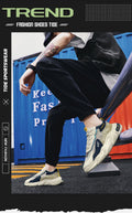 Men's winter 2025 new mesh hollow-out breathable anti-odor height-increasing versatile hong kong style chunky sole dad sneakers - trendy ins style