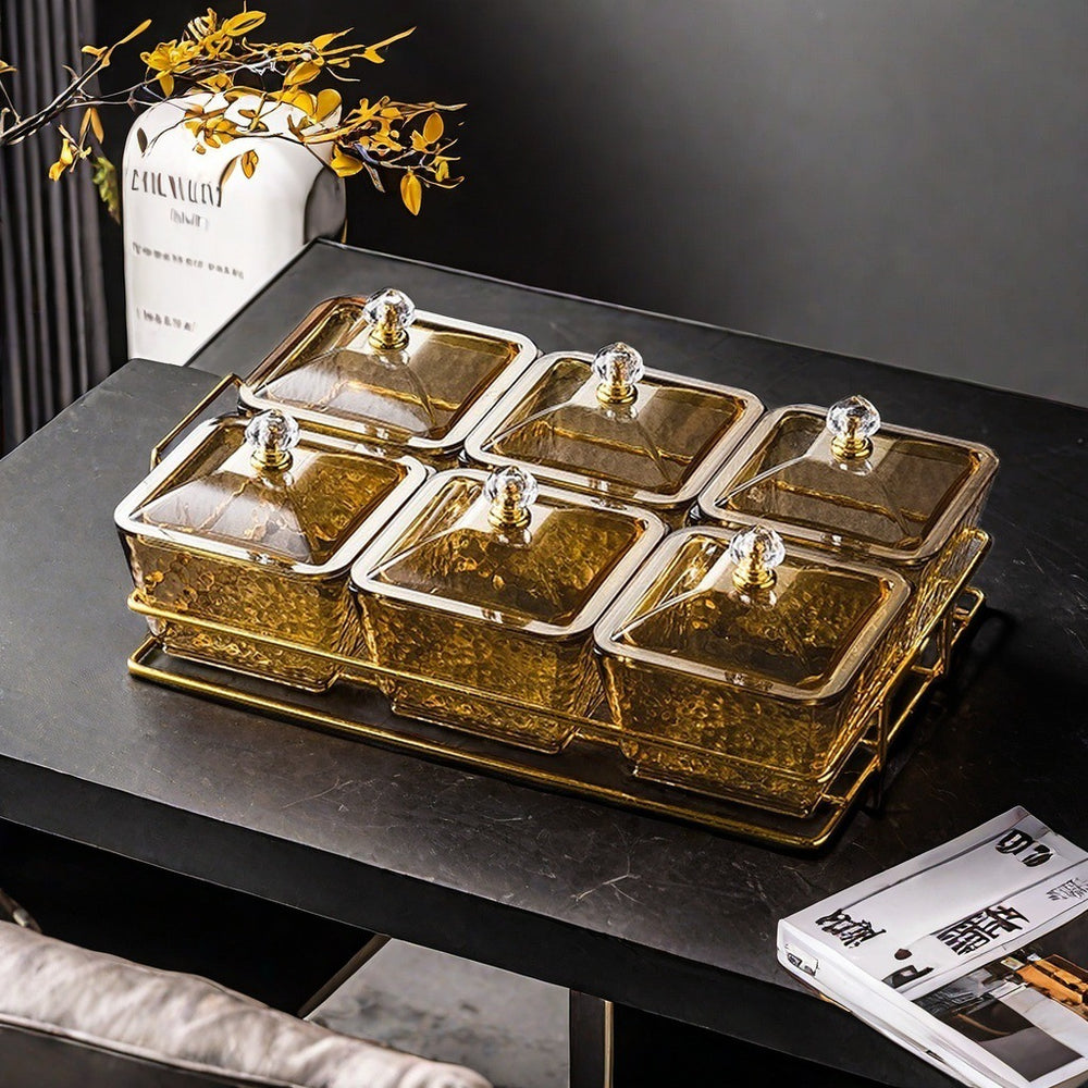 Nordic light luxury plastic beauty salon fruit snack plate snack tea snack sugar ktv dried fruit plate high appearance storage
