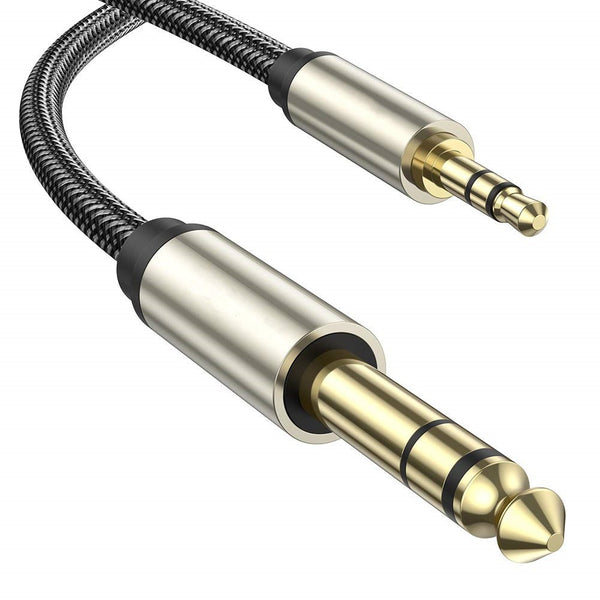 Lei Jun sophomore core 3.5 to 6.5 electronic organ drum kit mobile phone audio adapter cable 3.5 to 6.35mm
