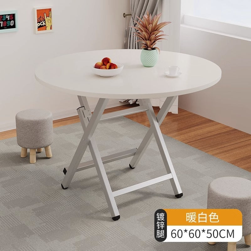Simple foldable small square dining table for home study rental house dormitory small apartment portable dining table casual