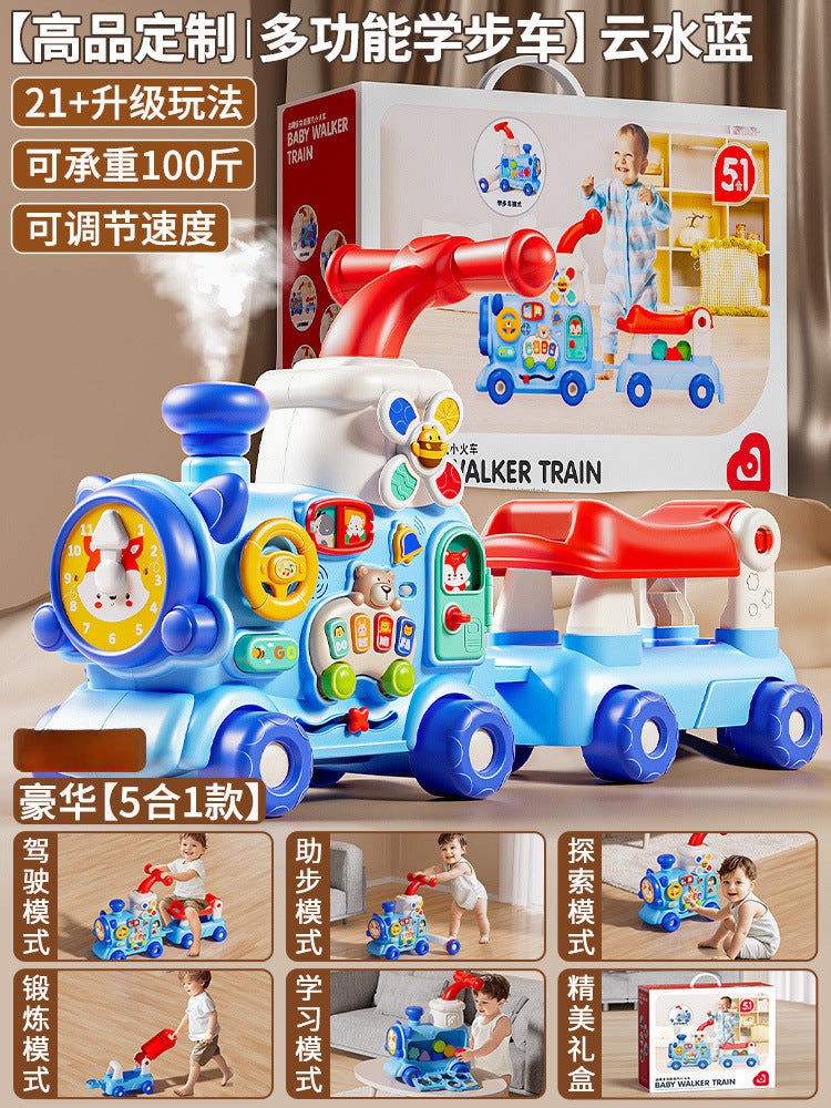 Baby walker multifunctional stroller 4-in-1 infant walker early education toy birthday gift